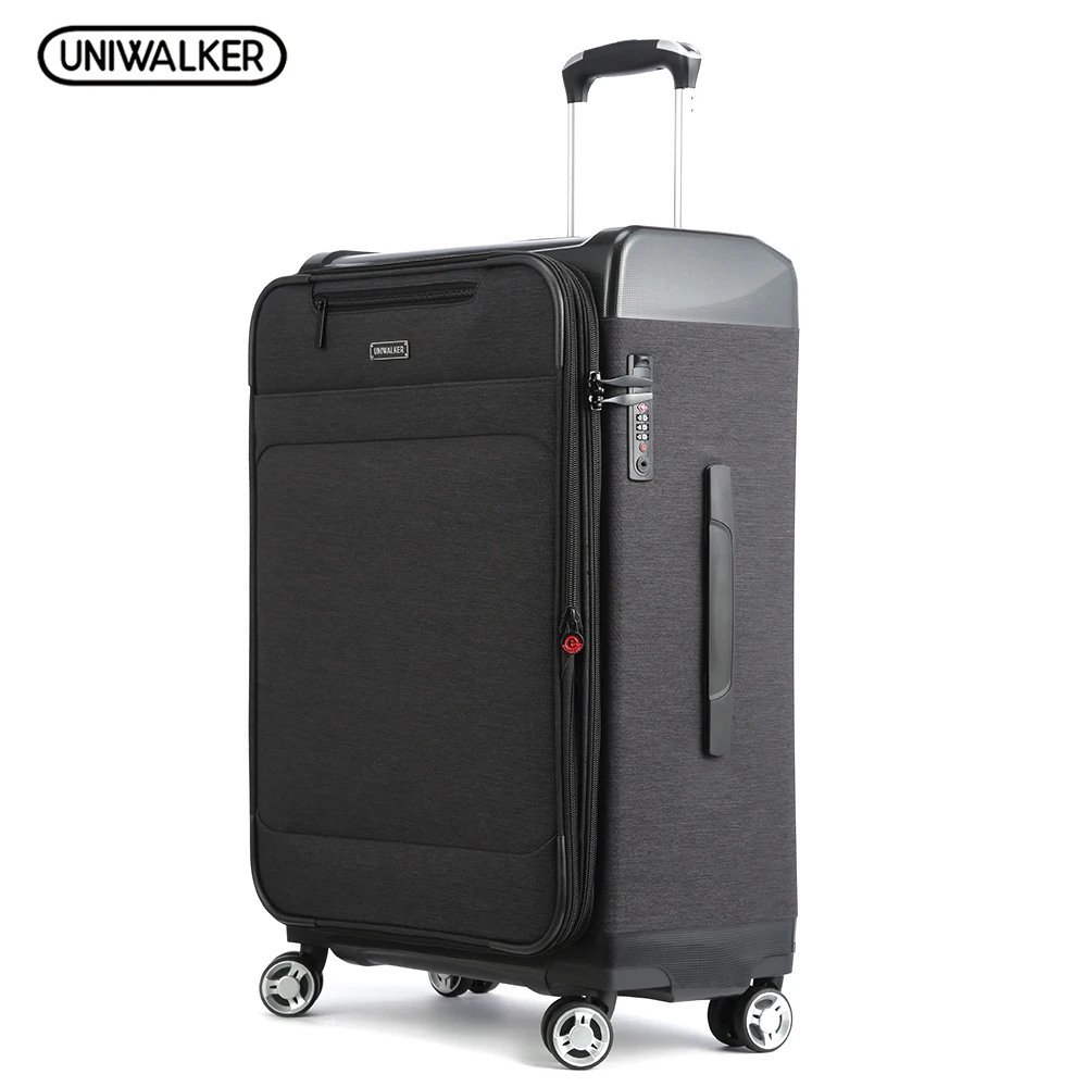 UNIWALKER Zipper Luggage Traveling Suitcase Bags with Wheels Carry On Rolling Luggage maletas de viaje con ruedas envio gratis