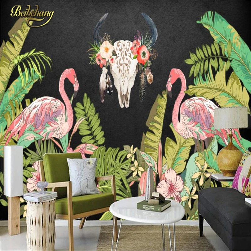 

beibehang Custom Wall Mural Wallpaper European Rain Forest Plant Pastoral papel de parede 3d Wall Painting wall paper home decor