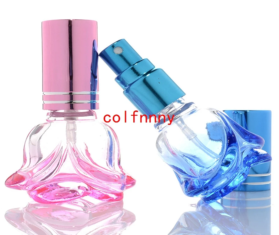 

500pcs/lot Fast Shipping 5ml Glass Empty Spray Perfume Rose Bottles New Style Refillable Originales Parfumes Water Pack Containe