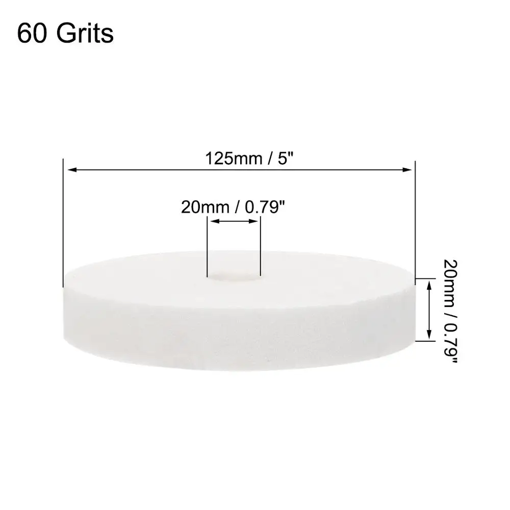 Uxcell 4/5 Zoll Bank Schleifen Rad Polieren Pad Schleifen Disc Stein Oberfläche Schleifen Keramik Metall Grinder Dreh Werkzeug