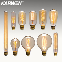 Antique Retro Vintage Edison Bulb E27 lampada 40w Incandescent Bulb ST64 G80 G95 220V Edison Light For Decoration Pendant Lamp