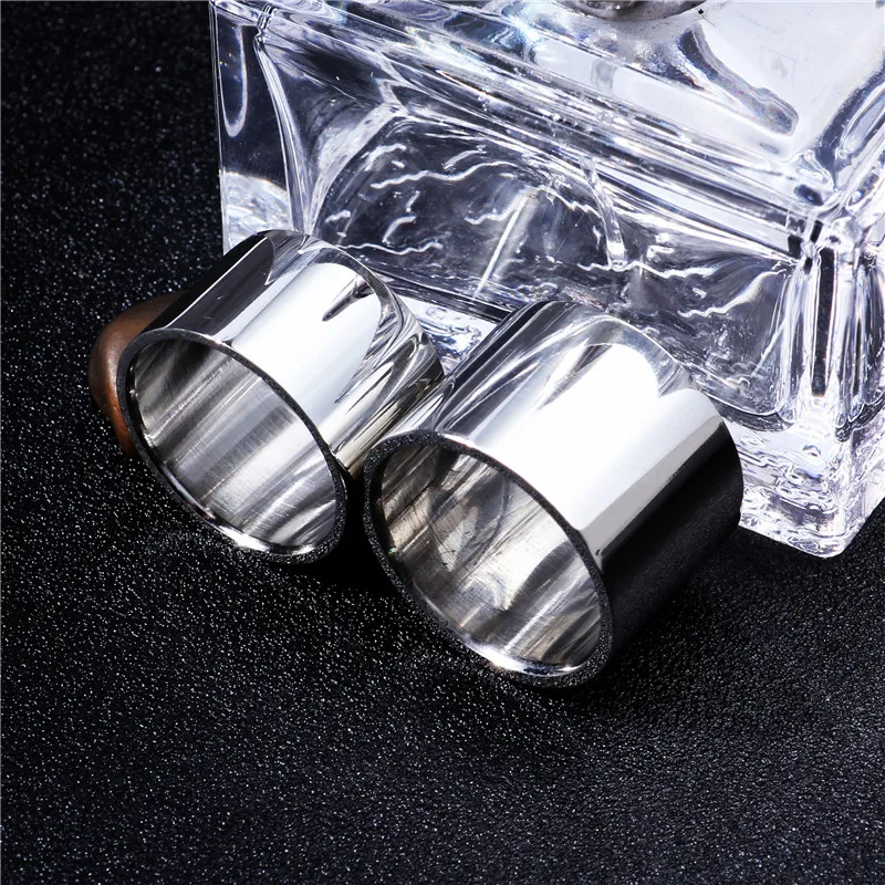 Mirror Light Polish 18MM Wider Titanium Ring for Men Silver color Punk Rock