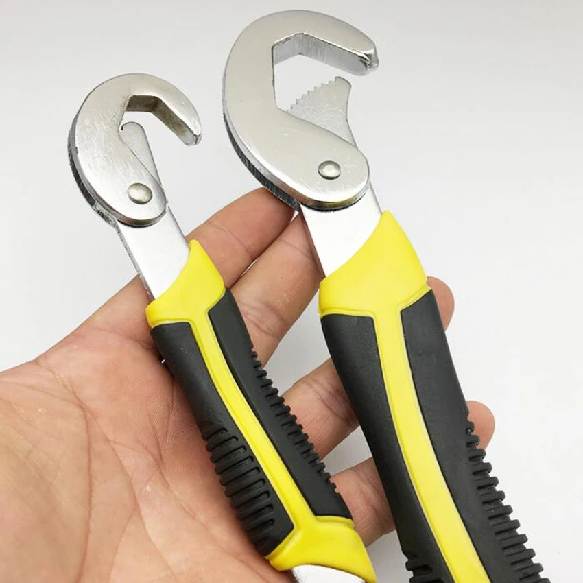 2PCS/set Universal Wrench Tool Set Open Mouth Universal Opening Wrench Multi-Function Fast Automatic Adjustable Activity Wrench