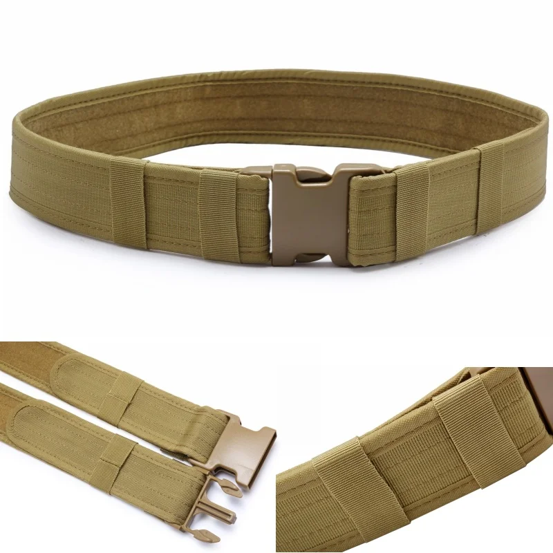 Abay 2 Inch Nylon Tactical Belt Duty  Airsoft Waist Support Outdoor Sport Shooting Hunting Accessories Combat Belt