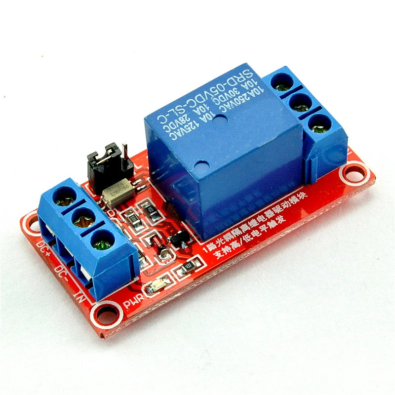 One 1 Channel 5V Relay Module Board Shield with Optocoupler Support High and Low Level Trigger for