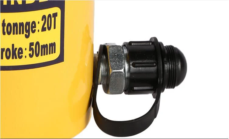 Imagem -04 - Curso Máximo de Jack Hidráulico Oco 50 mm Cilindro Multi-uso Manual de Pressão de Óleo Ferramentas de Elevação e Manutenção Hidráulicas 20t o