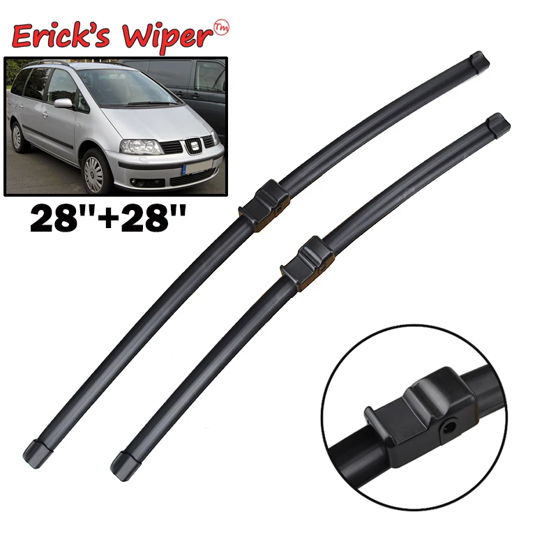 Erick\'s Wiper LHD & RHD Front Wiper Blades For Seat Alhambra MK1 2002 - 2010 Windshield Windscreen Window Car Rain Brush 28\