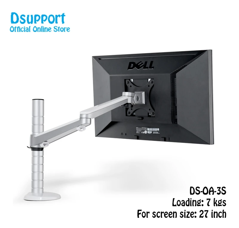 OA-3S Height Adjustable within 27 inch LCD LED Monitor Holder Arm Bracket 360 Degree Rotatable Computer Monitor Stand