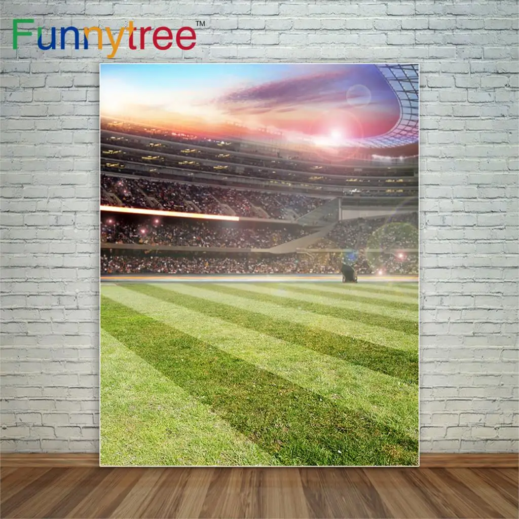 Фон для студийной фотосъемки с мячом и толпой