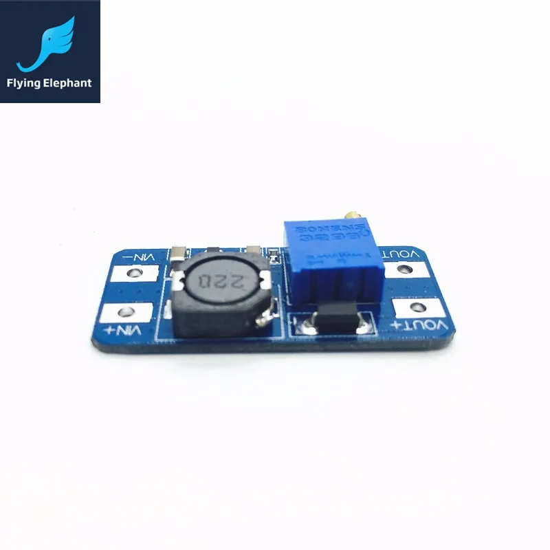 DC-DC Boost Module 2A Booster Voltage 2-24V input UP to 5 9 12 -28V Adjustable 2577 Step-up Efficiency> 93%