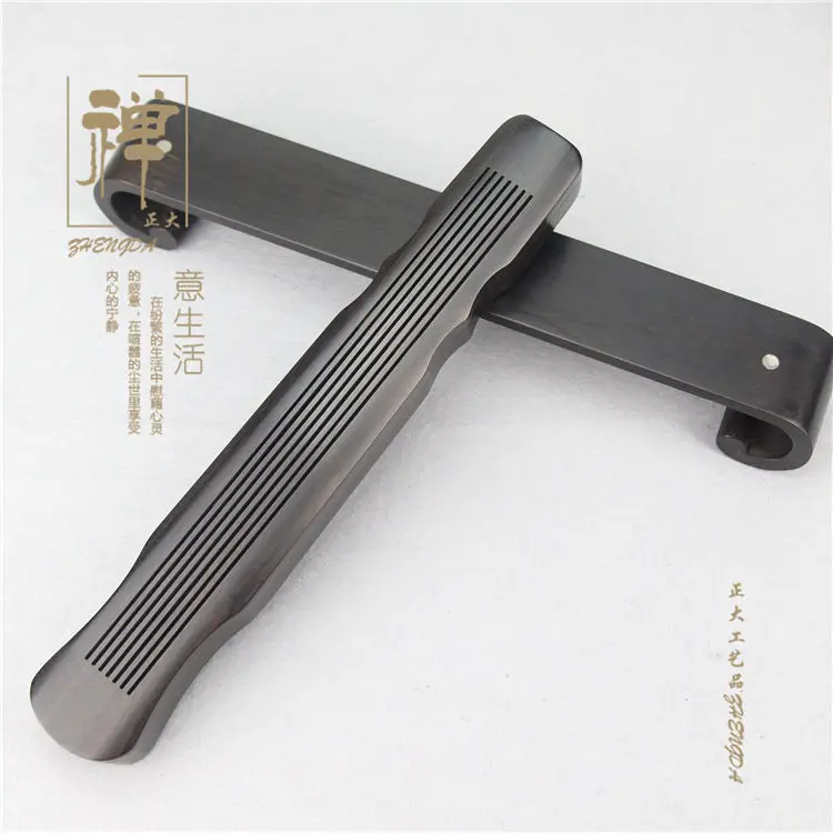 Violet Fu Xi Tan wood incense incense box with a base of Guqin ebony horizontal line means of sandalwood incense furnace