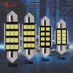 2pc C5W LED C10W led CanBus bulb No Error 31mm 36mm 39mm 42mm LED Festoon Light Car Interior Reading Light 12V 6000K White
