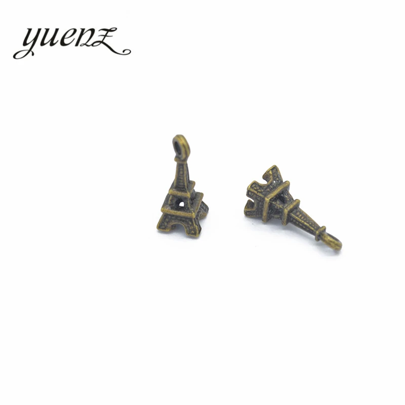 YuenZ 30pcs Antique Silver color Eiffel tower Charm For Jewelry Making Bracelet Necklace Handmade 18*8mm E3