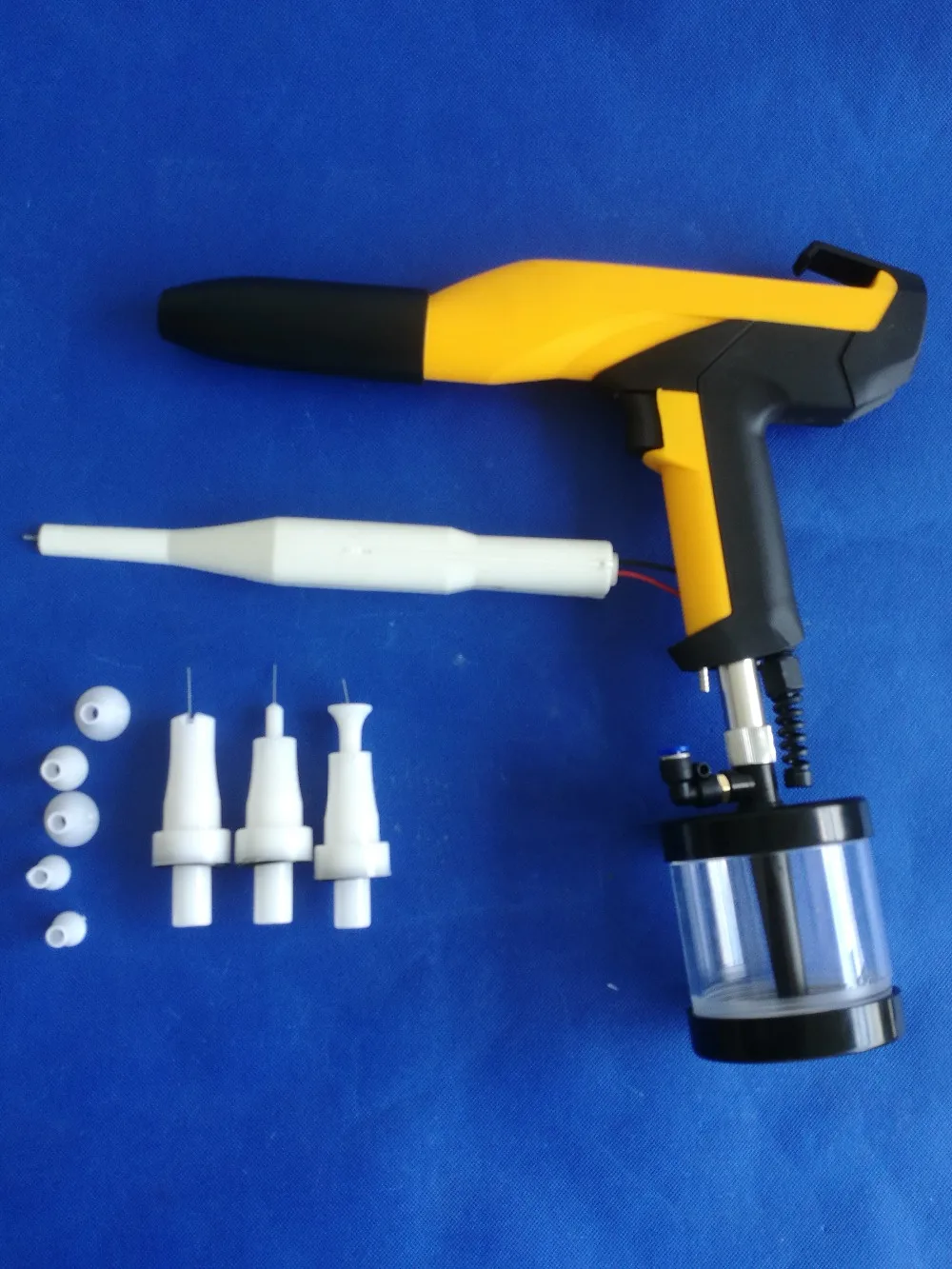 pistola de pulverizacao de po eletrostatica de laboratorio com cascata para optiflex gema 01