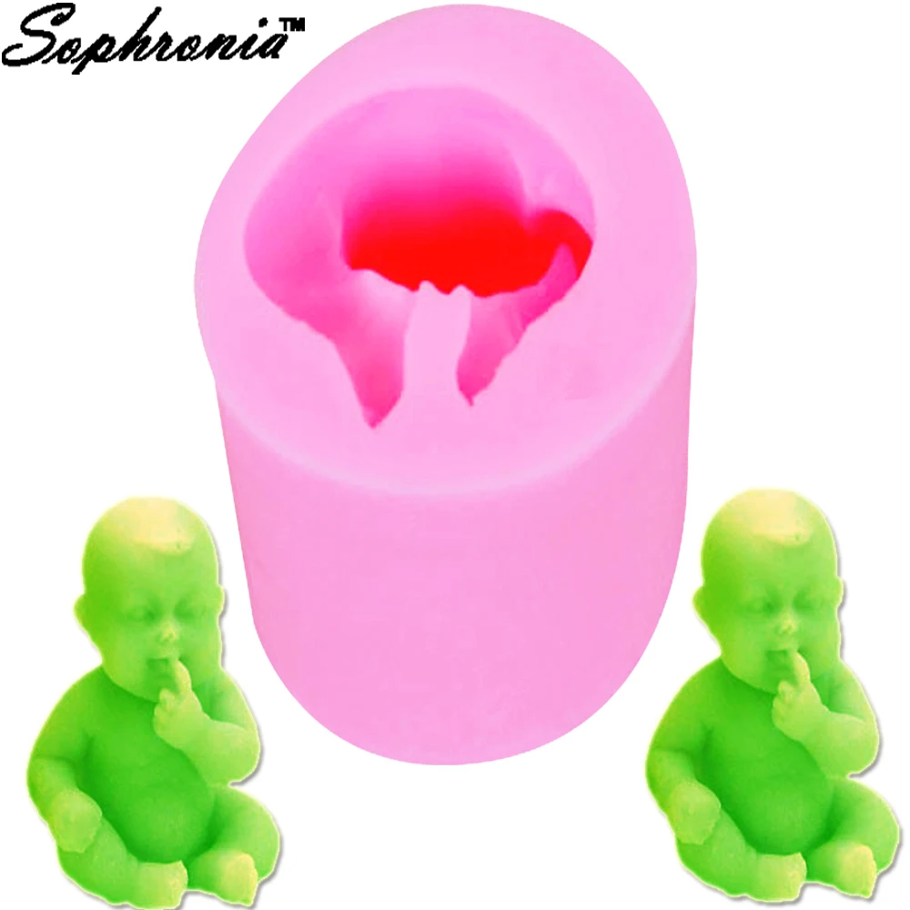 

S046 New Little Buddha Candle Moulds Soap Mold Kitchen-Baking Resin Silicone Form Home Decoration 3D DIY Clay Craft Wax-Making