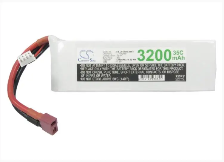 

Cameron Sino 3200mAh battery for RC CS-LP3203C35RT RC Hobby Battery