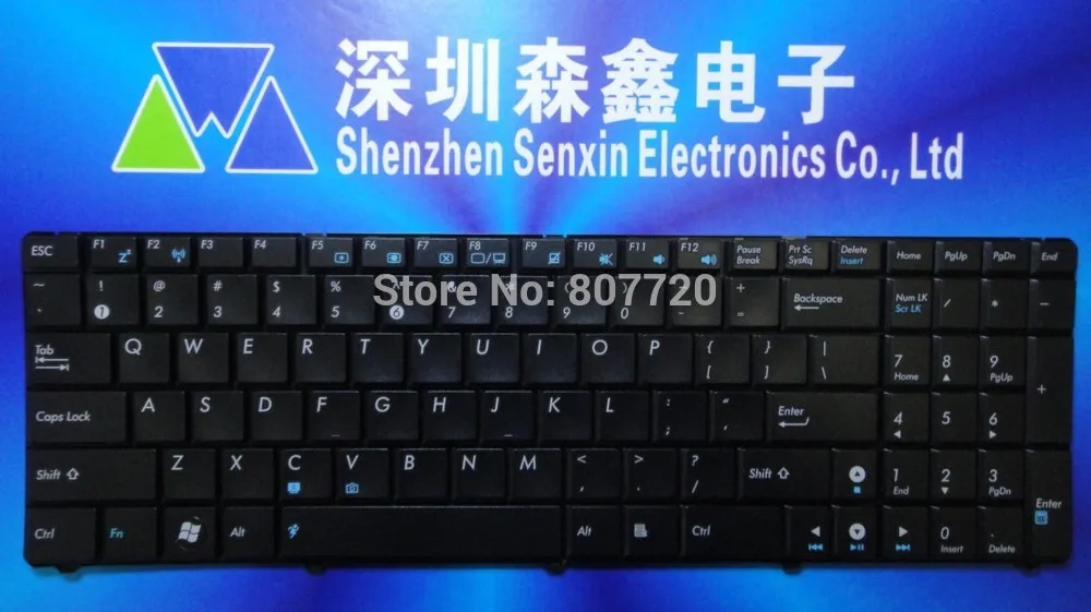 Бесплатная доставка, новая английская клавиатура K52 G73 G73JW G73SW G73JH N61 N61JV N61VG N61W N61JA N50, Черная