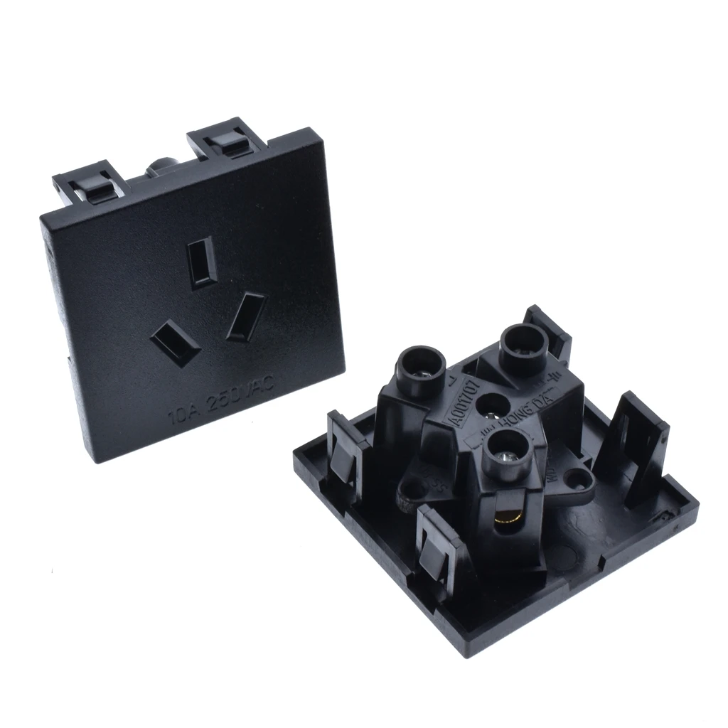 AC Power Socket Australian Type 10A Type I Power Outlet For China For PDU Cabinet Wall Self-assembly New Zealand