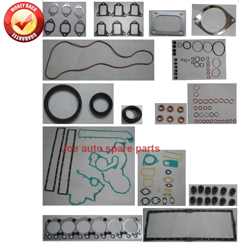 

S6D108 S6D108E 6D108 Engine Full gasket set kit for Komatsu excavator PC220-6 PC220-7 PC300-6 PC300 PC300-5