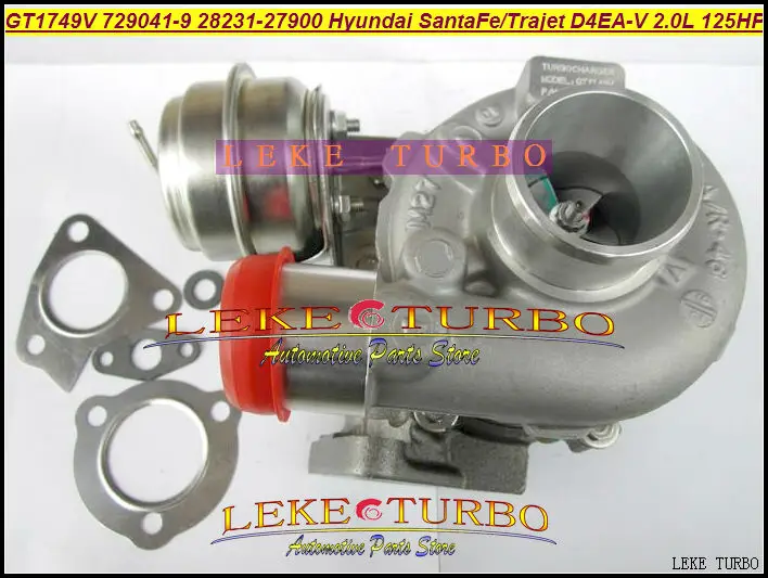 Free Ship GT1749V 729041-5009S 729041-0009 729041 28231-27900 Turbo Turbocharger For HYUNDAI Santa Fe,Trajet 02- D4EA-V 16v 2.0L