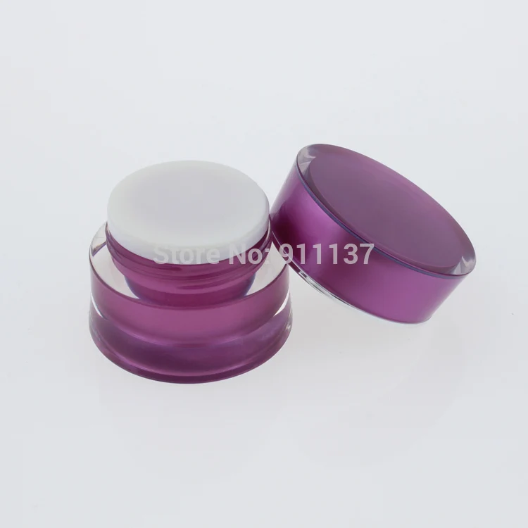 

buy mini jars for cosmetic | buy 5ml mini plastic containers for cosmetic | 5g purple small plastic jars with lids