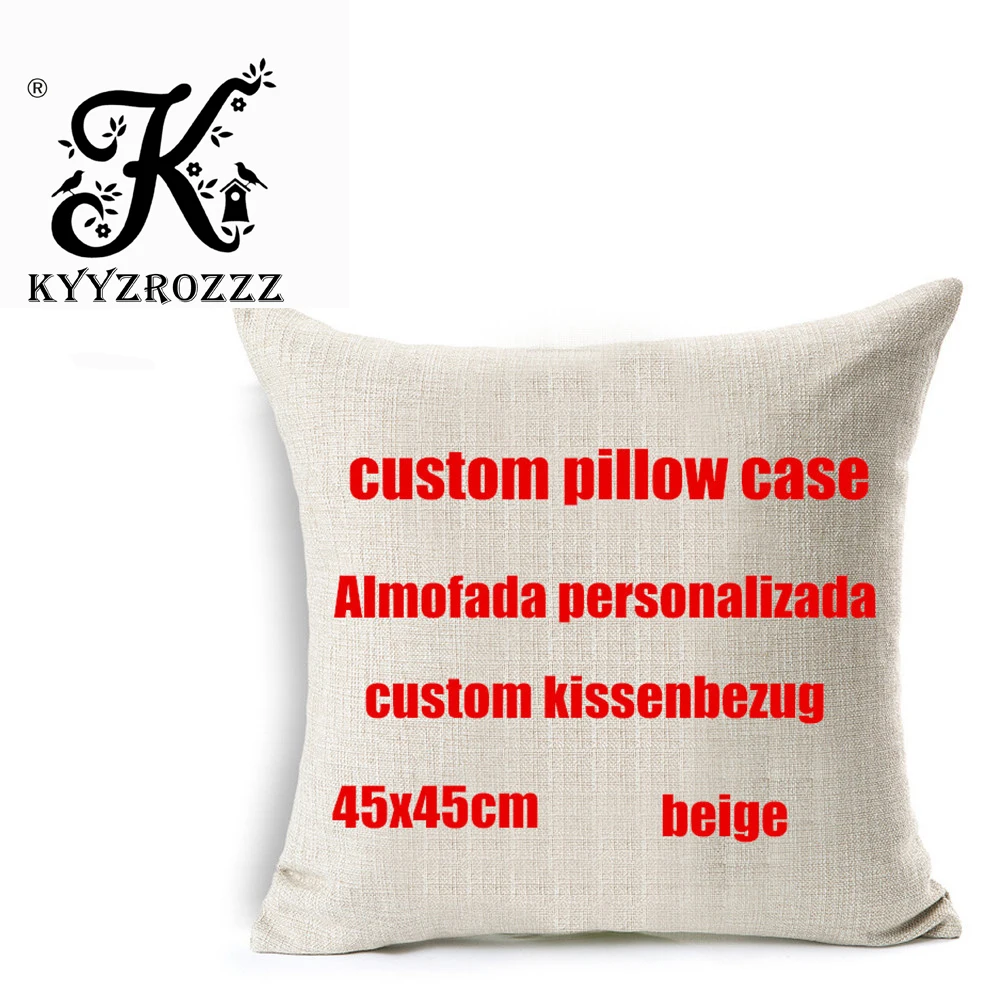 Private customization home decorative pillows customize cushion cover personalized linen pillowcase Print photo image picture