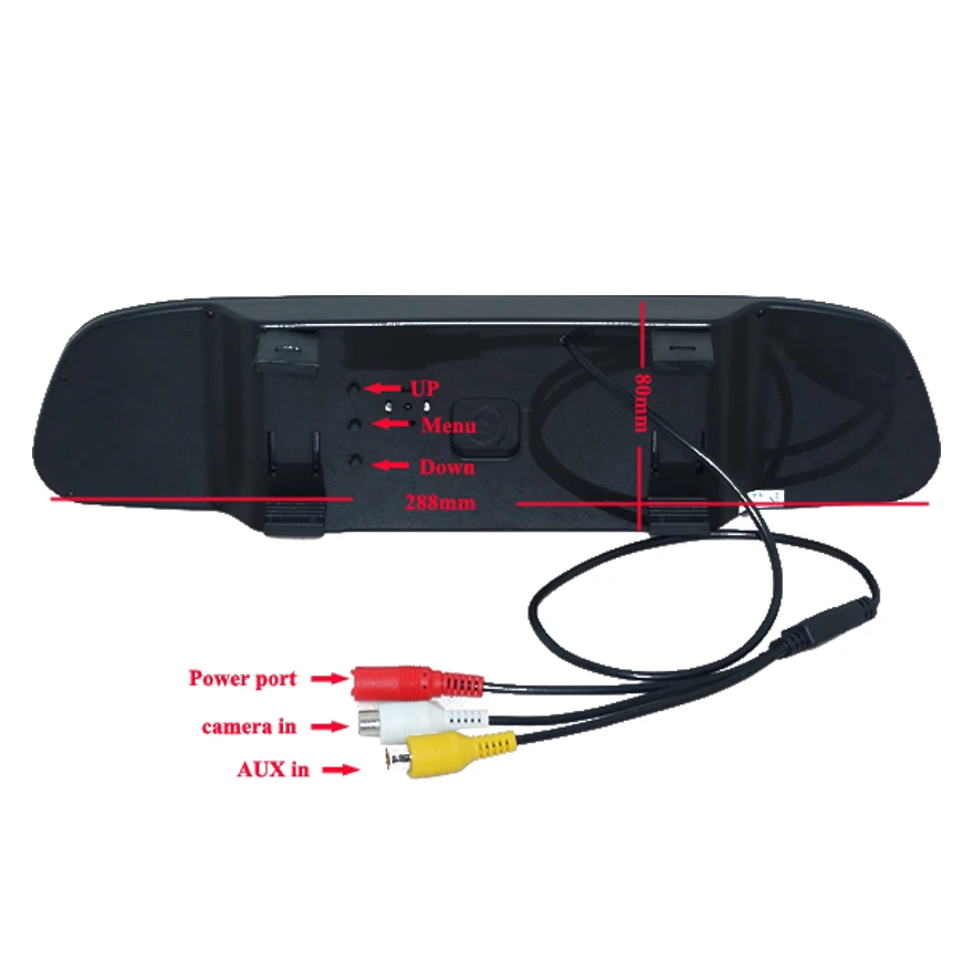 

Car rear reverse camera with 4IR +Superior quality 800*480 hd ccd 4.3"car mirror monitor kit FOR HYUNDAI I30/ for kia soul