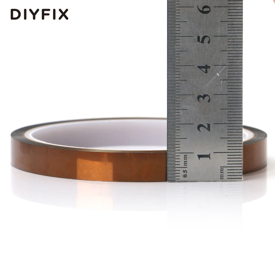 DIYFIX 10 ملليمتر × 33 متر شريط بوليميد مقاومة للحرارة عالية درجة الحرارة لاصق العزل الشريط ل BGA PCB SMT