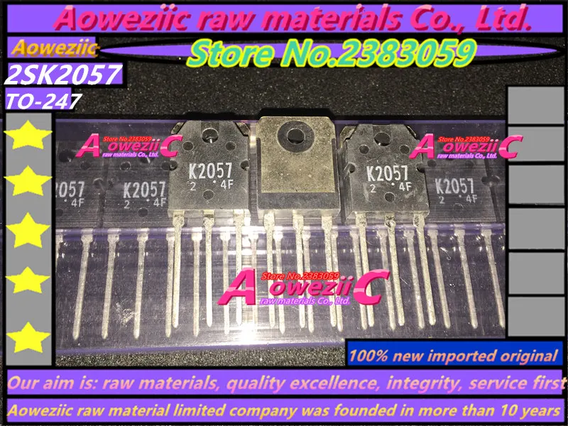 Aoweziic 100% new imported original  2SK2057 K2057 TO-3P    Field Effect Transistor Silicon N Channel MOS Type  20A500V