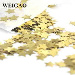 WEIGAO 1000 sztuk/partia 4mm Little Stars tabeli cekiny konfetti Sprinkles DIY Birthday Party Wedding Party Art Decoration Supplies