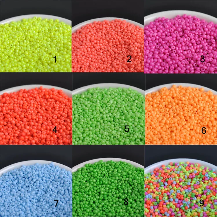9 kolory 4mm 167pcs kryształ szklana przekładka koraliki, czeskie neon koraliki do biżuterii handmade DIY BL005-4X