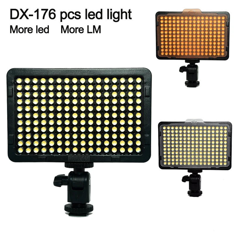 Camera HD 176 Leds LED Video Camera Light For CANON For NIKON DSLR Camera Video Camcorder Free Shipping