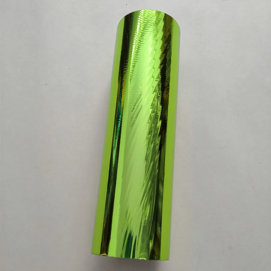 Metallic foil grass green color 140-2 hot stamping foil hot press on paper or plastic  heat transfer film 21cm x 120m