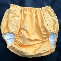 Free Shipping FUUBUU2204-YELLOW-L  part Safety trousers/ Physiological pants/Adult Diaper/incontinence pants /Pocket diapers