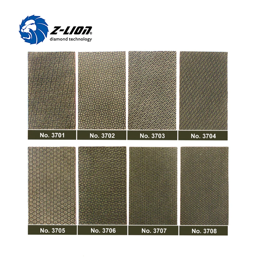 Z-LION 2 Sheets Diamond Sandpaper Electroplated Polishing Sheet Abrasive Sanding Paper Grit 60 120 200 400 Replacement Abrasive