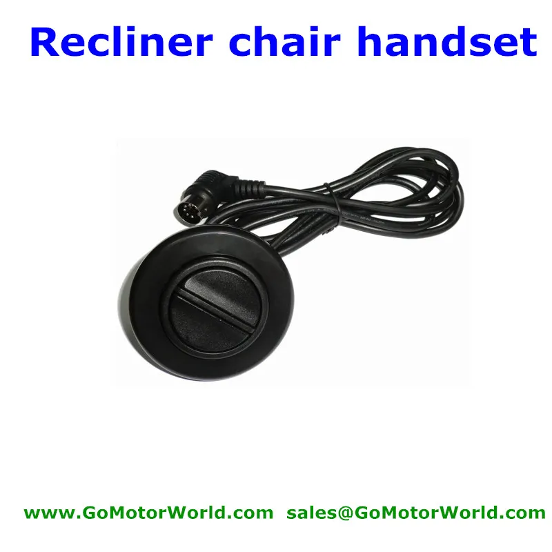 Five Round Pins Bending Connector Round Two Buttons Handset Control Switch hand swith for Recliner Sofa Lift Chair