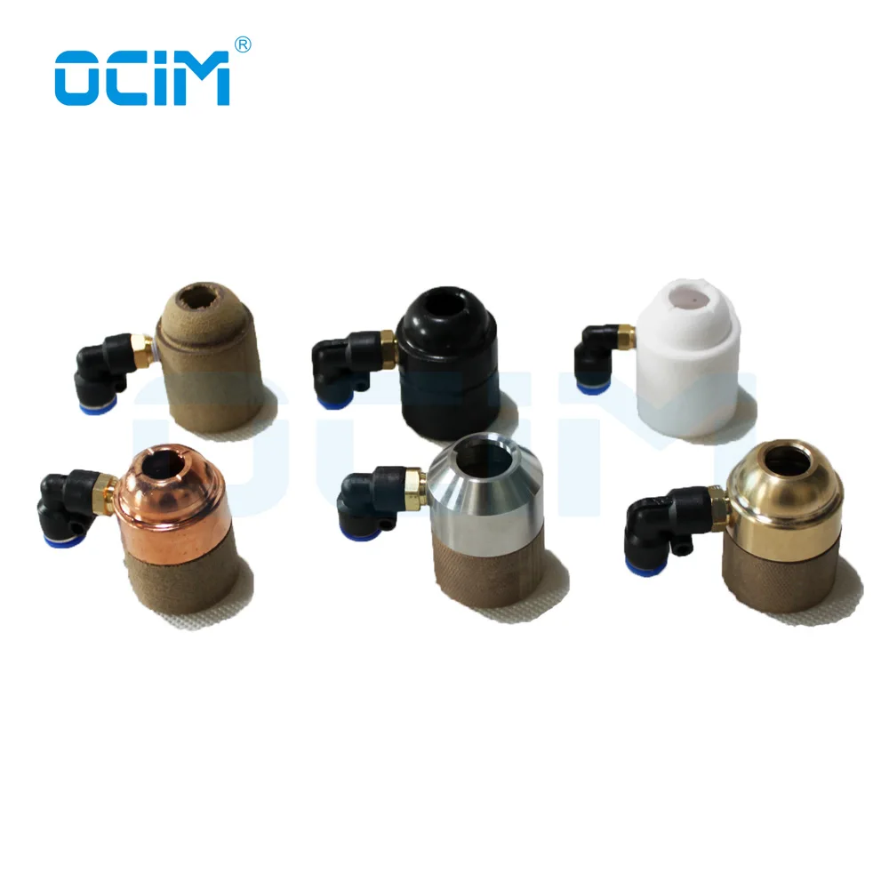 1PC P80  Plasma Consumables CNC Shield Cup Nozzle  Water Cooled Cooling Adpater