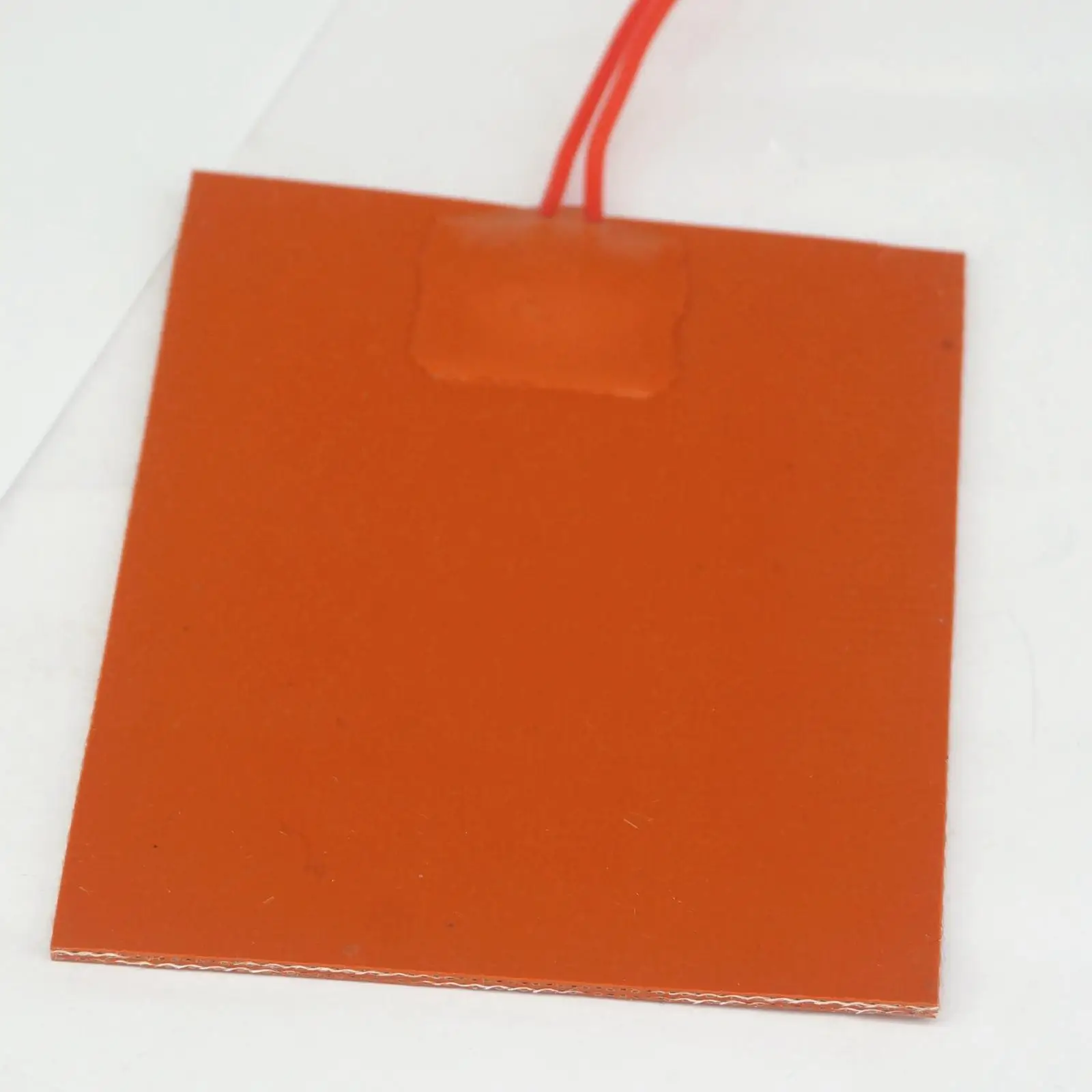 12V DC 80x100mm 20W Rectangle Flexible Waterproof Silicon Heater Pad For  Oil Tank Electrical Wires