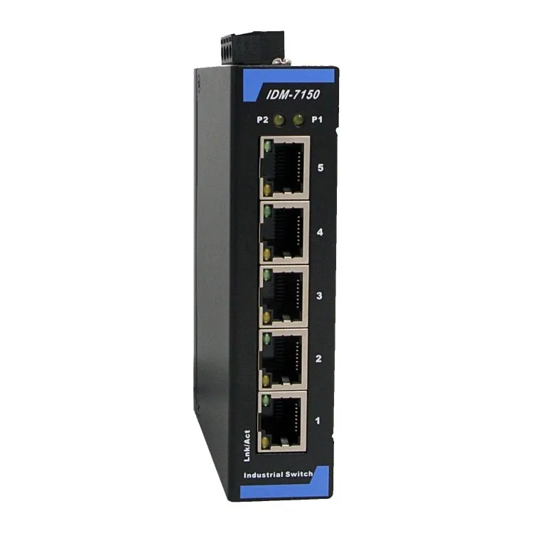 IDM-7180  5-port 8-port industrial switch 12V24V entry-level 100M industrial Ethernet switch rail switch