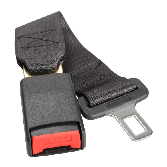 1Piece Auto Car Vehicle Seat Belt Extension Extender Strap Safety Buckle Black New Hot Sell Wholesale