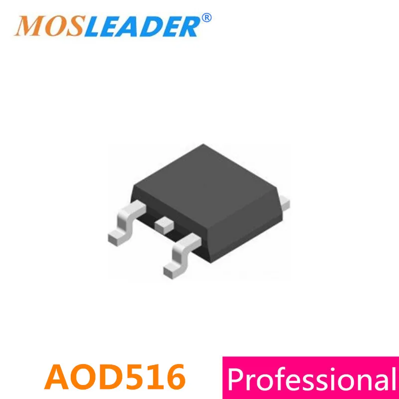 Mosleader AOD516 TO252 100PCS 1000PCS 2500PCS DPAK D516 30V 50A N-Channel Chinese High quality