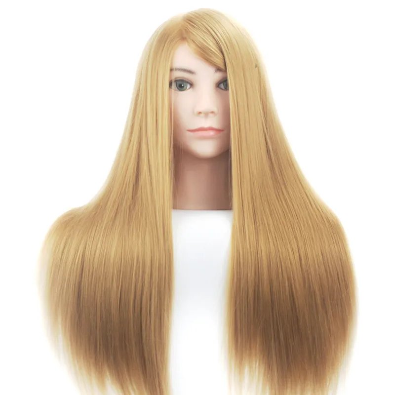 マネキンヘッドブロンド髪サロン人形ヘッドトレーニング女性maniquiヘッドヘアスタイル美容美容ヘッドモデル