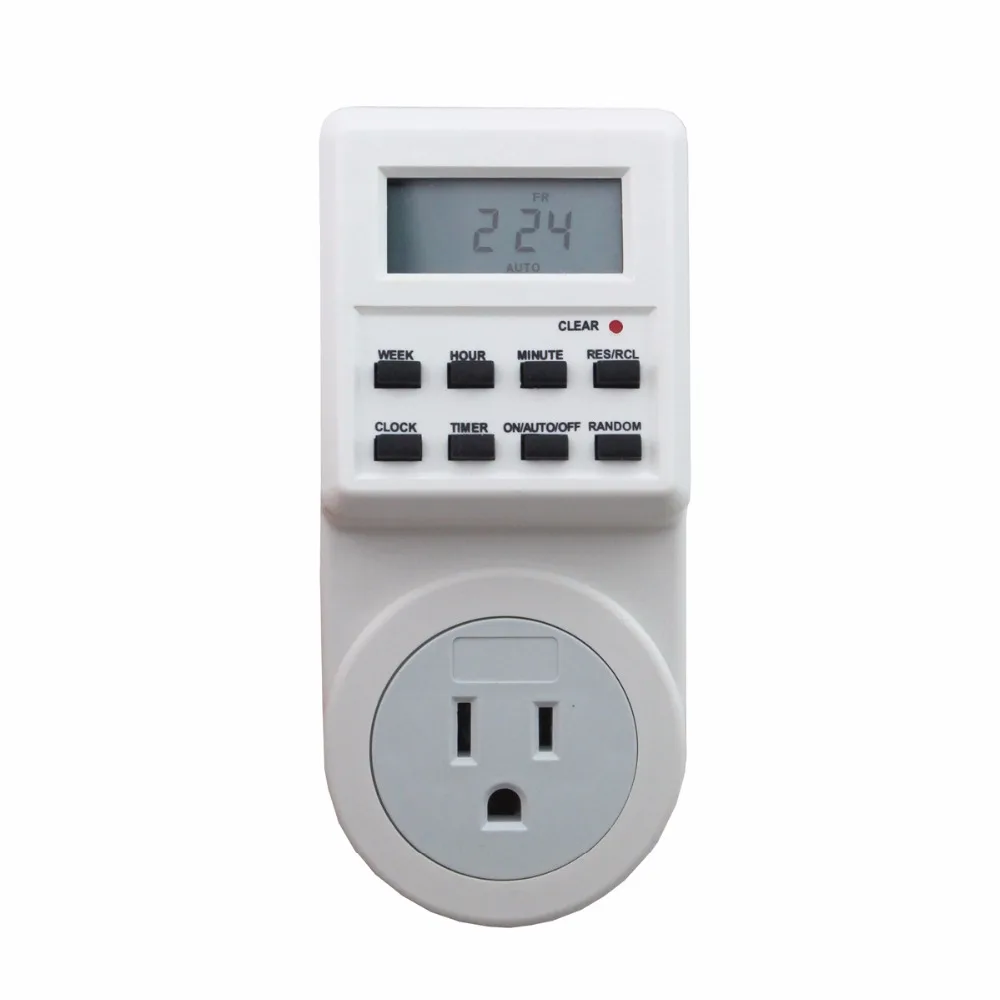 

110V-240V Multi-functional LCD Digital Timer Socket Timing Outlet Switch EU Plug New