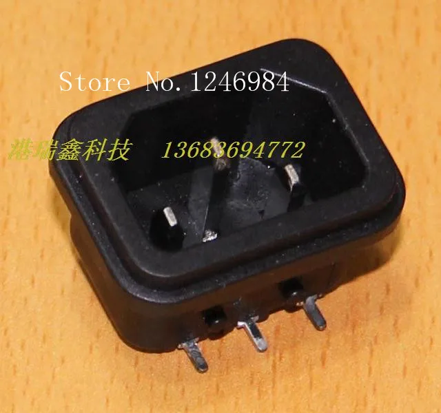 [SA]AC outlet AC power connector socket weld plate curved legs 220V connector socket panel DB-14--100PCS/LOT