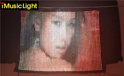 P30mm 4ft * 7ft soft led video display flessibile tende led per DJ stage fondali DMX e controllo PC