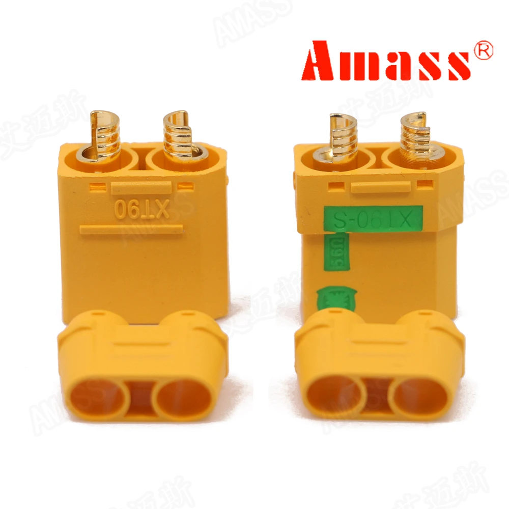 

Original Amass XT90S XT90-S XT90 Connector Anti-Spark Male Female Connector with Housing Sheath for Battery ESC and Charger Lead