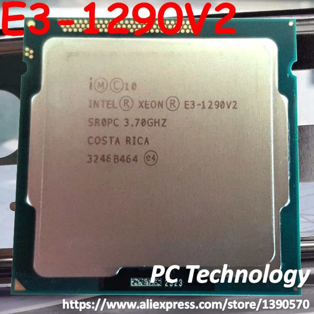 Original Intel Xeon E3-1290V2 CPU  E3-1290 V2 3.70GHz 8M LGA1155 E3 1290V2 Desktop Processor Free shipping E3 1290 V2