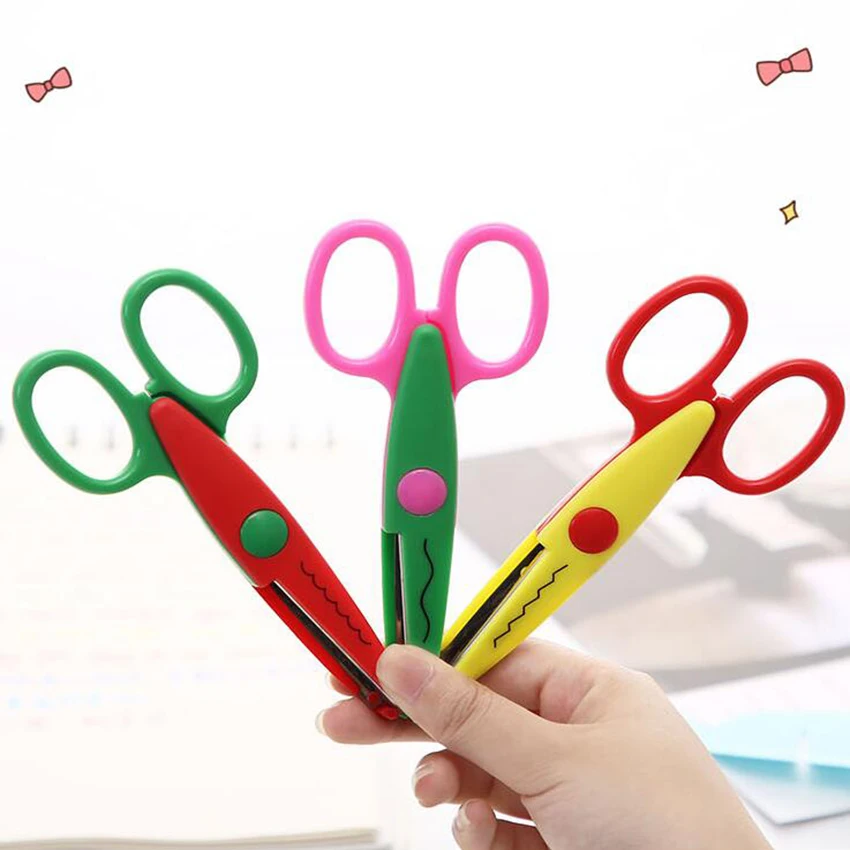 1 Piece DIY Laciness Scissor Album School Pinking Shear Creative Scrapbook Photo Craft Cut Handicraft Paper Diary Handmade