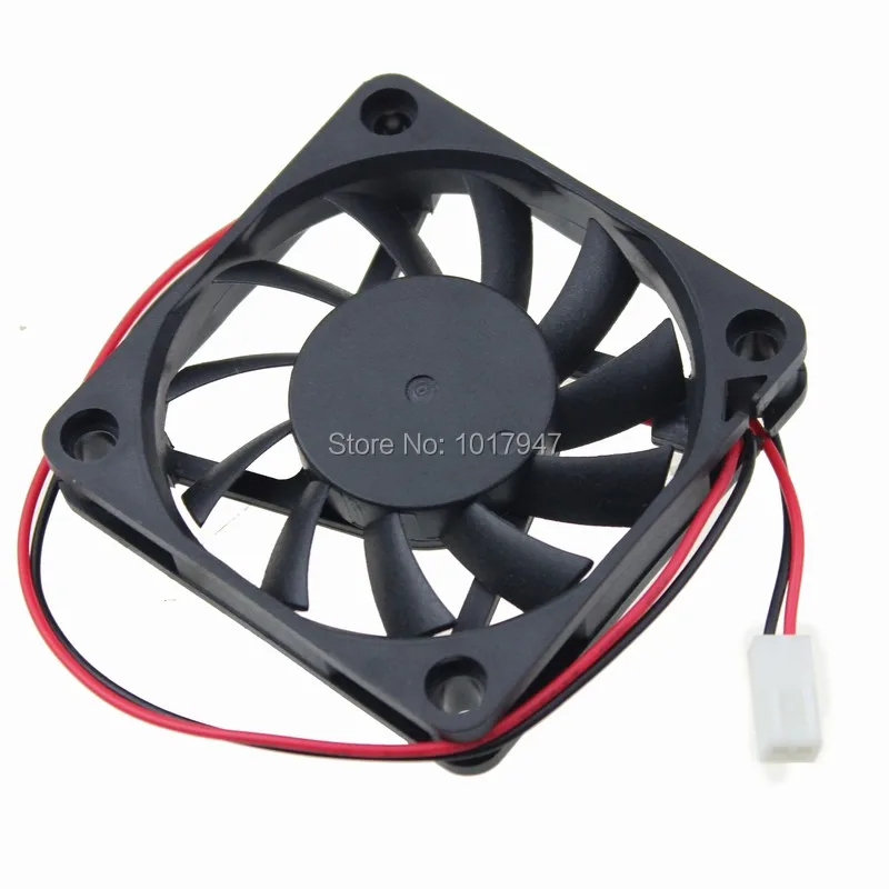 5 Pieces LOT Gdstime DC 12V 2Pin 2510 Connector 6010 60x60x10mm 6cm 60mm PC Case Cooling Fan