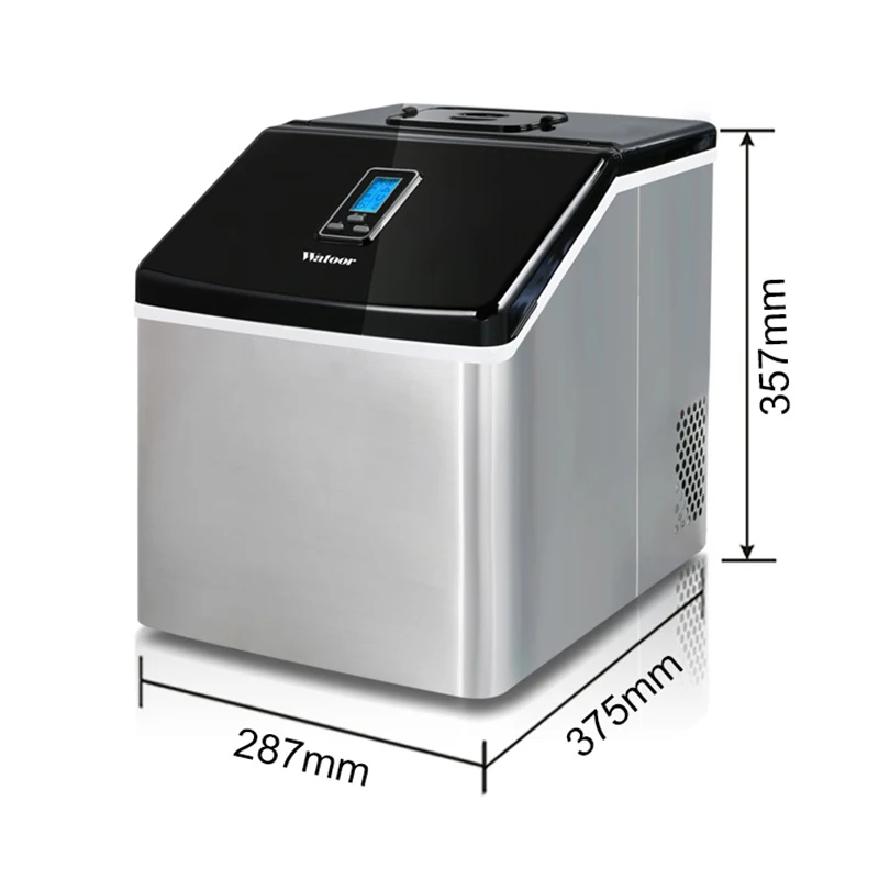 

HZB-20F/S 220 V/ 50 Hz Ice machine commercial milk tea shop home small automatic ice machine large capacity 25kg/24h Ice Maker